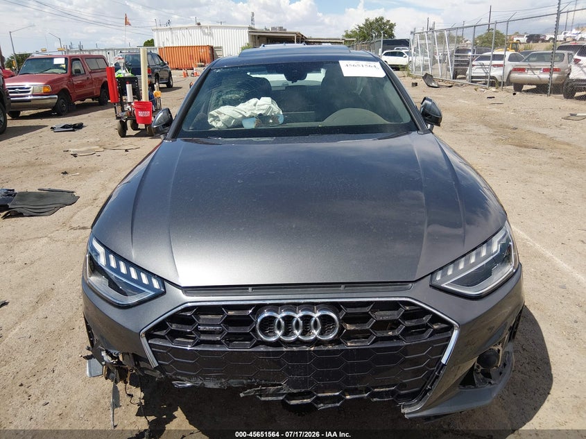 2023 Audi A4 Premium Plus 45 Tfsi S Line Quattro S Tronic VIN: WAUEAAF46PN003532 Lot: 45651564