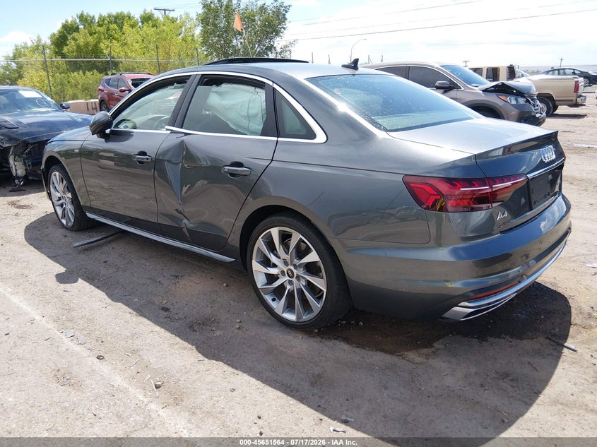 Vin: waueaaf46pn003532, lot: 46150119, audi a4 premium plus 45 tfsi s line quattro s tronic 20233
