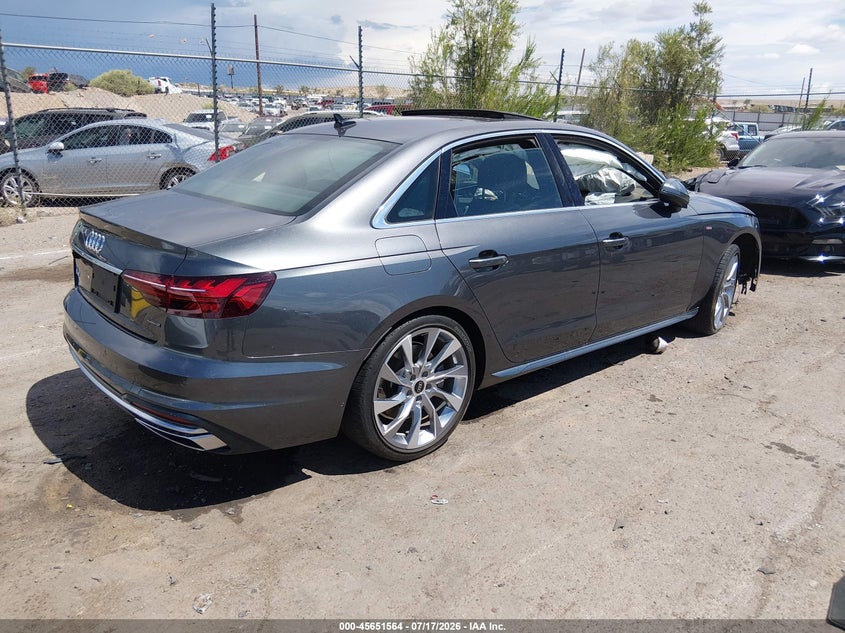 Vin: waueaaf46pn003532, lot: 46150119, audi a4 premium plus 45 tfsi s line quattro s tronic 20234
