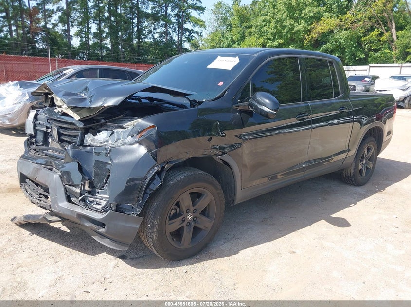 Vin: 5fpyk3f86nb009801, lot: 46150160, honda ridgeline black edition 20222