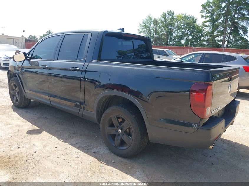 Vin: 5fpyk3f86nb009801, lot: 46150160, honda ridgeline black edition 20223