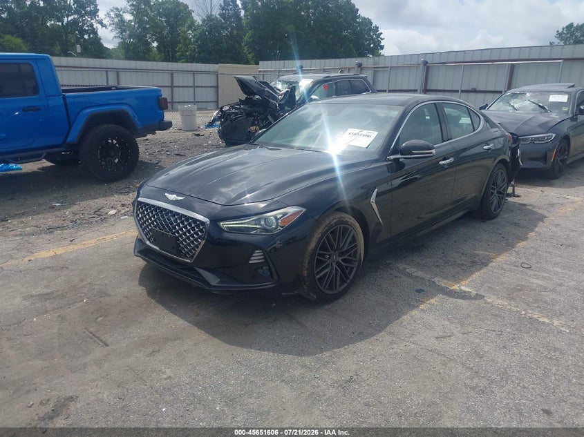 Vin: kmtg34la1ku026640, lot: 46150161, genesis g70 2.0t advanced 20192
