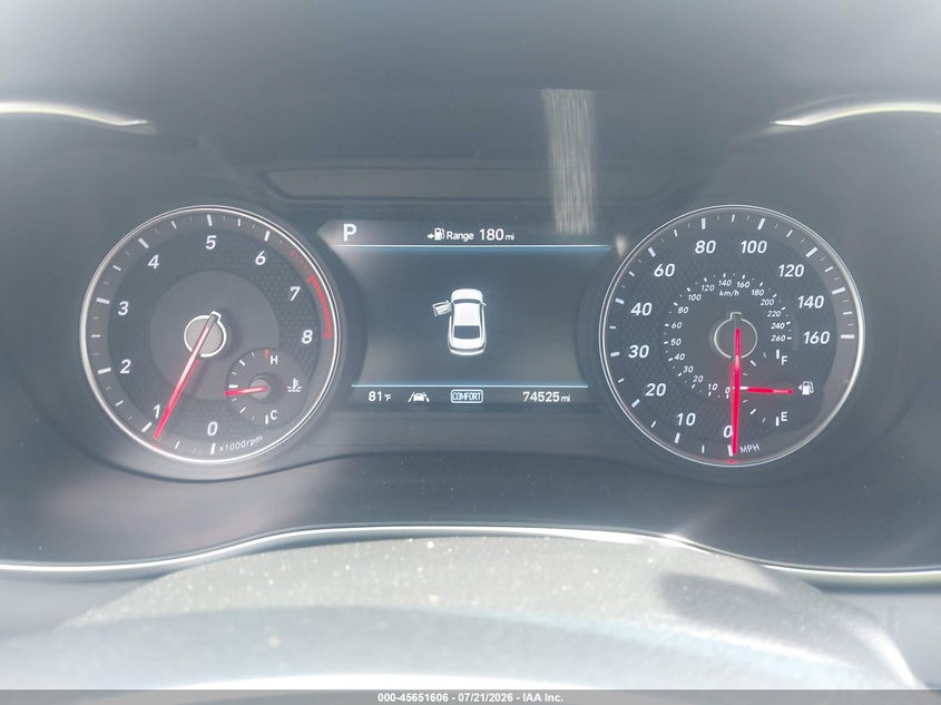 2019 Genesis G70 2.0T Advanced VIN: KMTG34LA1KU026640 Lot: 45651606