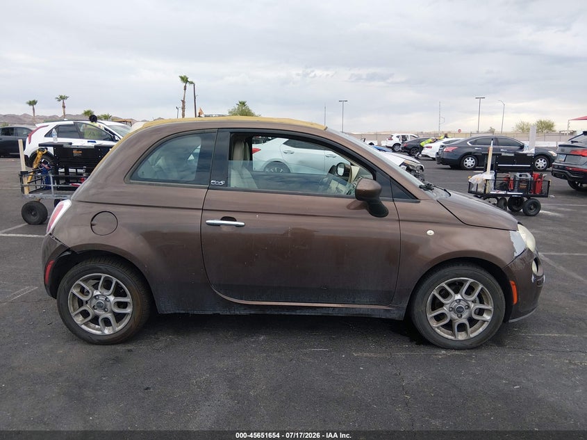 2012 Fiat 500C Pop VIN: 3C3CFFDR4CT186693 Lot: 45651654