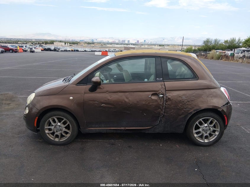 2012 Fiat 500C Pop VIN: 3C3CFFDR4CT186693 Lot: 45651654