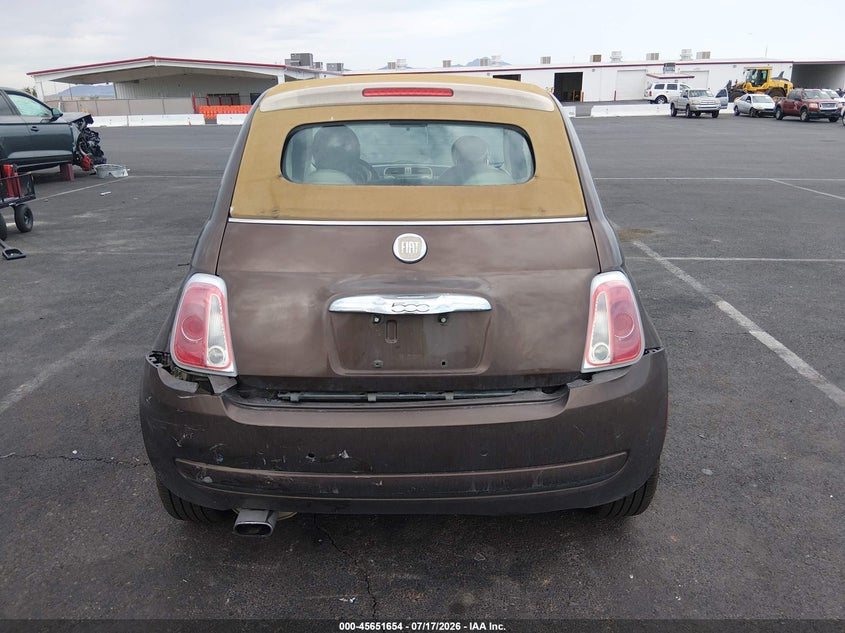 2012 Fiat 500C Pop VIN: 3C3CFFDR4CT186693 Lot: 45651654