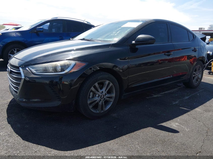 2018 Hyundai Elantra Sel, Rear, IAAI, VIN 5NPD84LF8JH287688 — photo 2