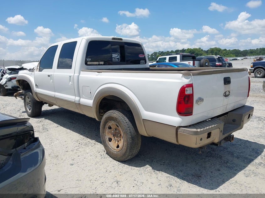 Vin: 1ft7w2bt1beb36644, lot: 46150244, ford super duty f-250 srw king ranch 20113