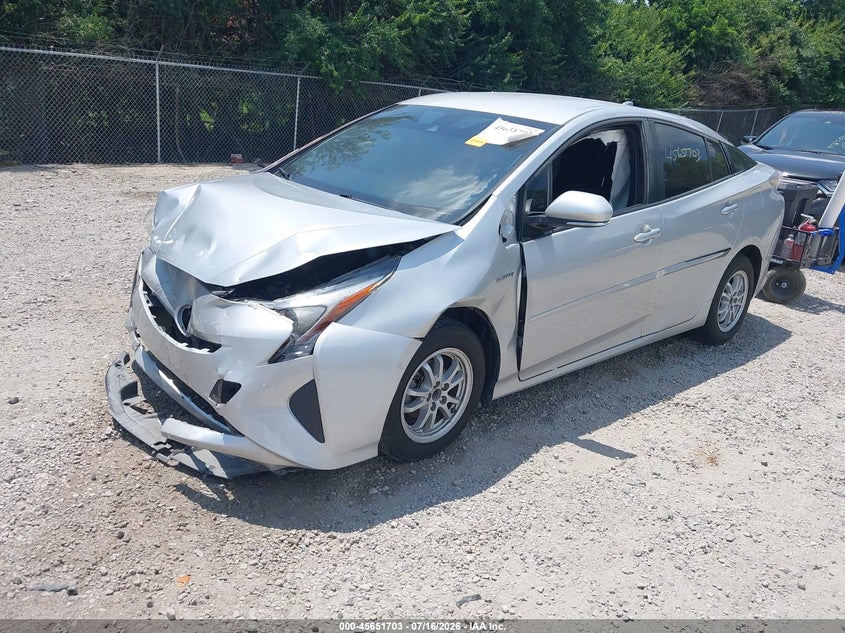 2018 Toyota Prius, Front End, IAAI, VIN JTDKBRFU6J3604802 — photo 2