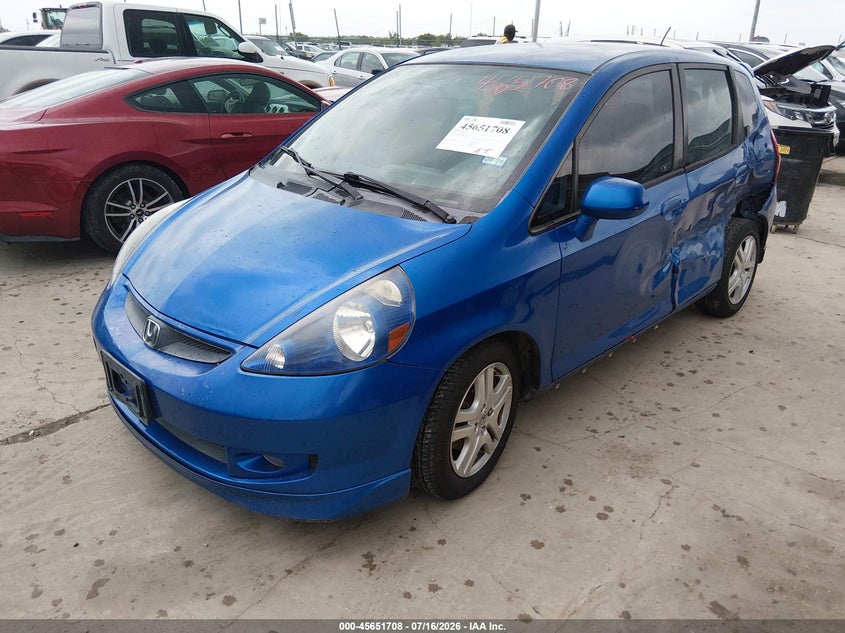 2008 Honda Fit Sport VIN: JHMGD38628S011495 Lot: 45651708