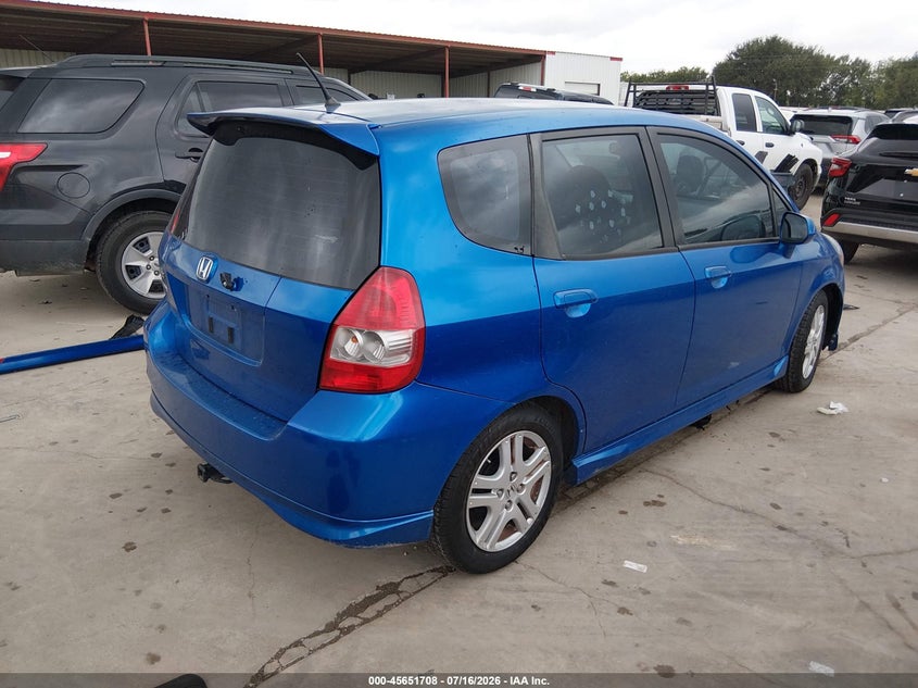 2008 Honda Fit Sport VIN: JHMGD38628S011495 Lot: 45651708