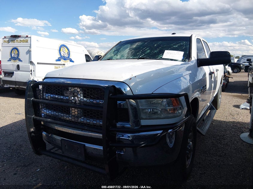 Vin: 3c6ur5hl8jg237682, lot: 46150277, ram 2500 tradesman  4x4 8' box 20182