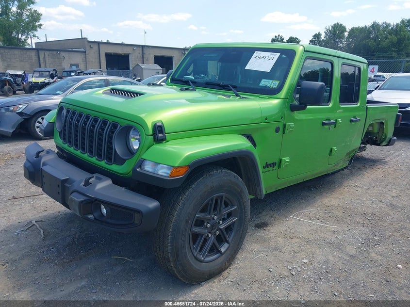 Vin: 1c6pjtag0tl152377, lot: 46150279, jeep gladiator sport s 4x4 20262