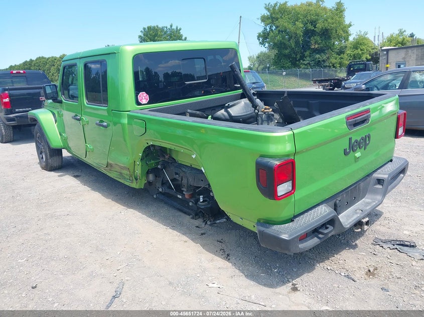 Vin: 1c6pjtag0tl152377, lot: 46150279, jeep gladiator sport s 4x4 20263