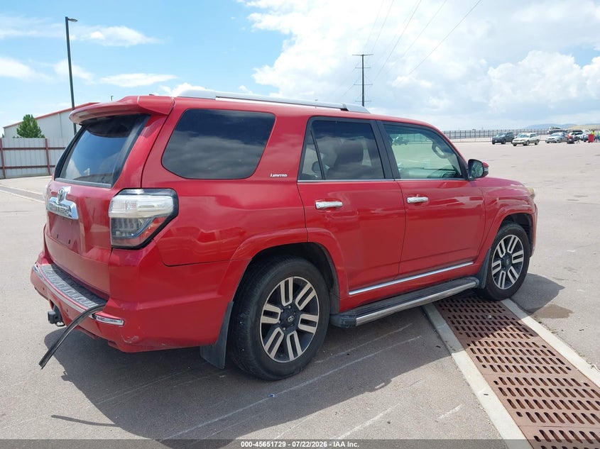Vin: jtebu5jr9e5161959, lot: 46150284, toyota 4runner limited 20144