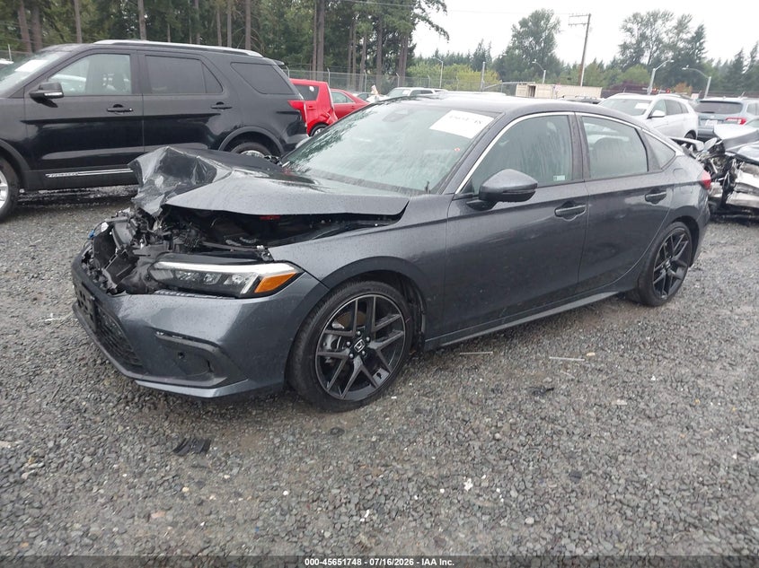2024 Honda Civic Sport Touring, Front End, IAAI, VIN 19XFL1H83RE017204 — photo 2