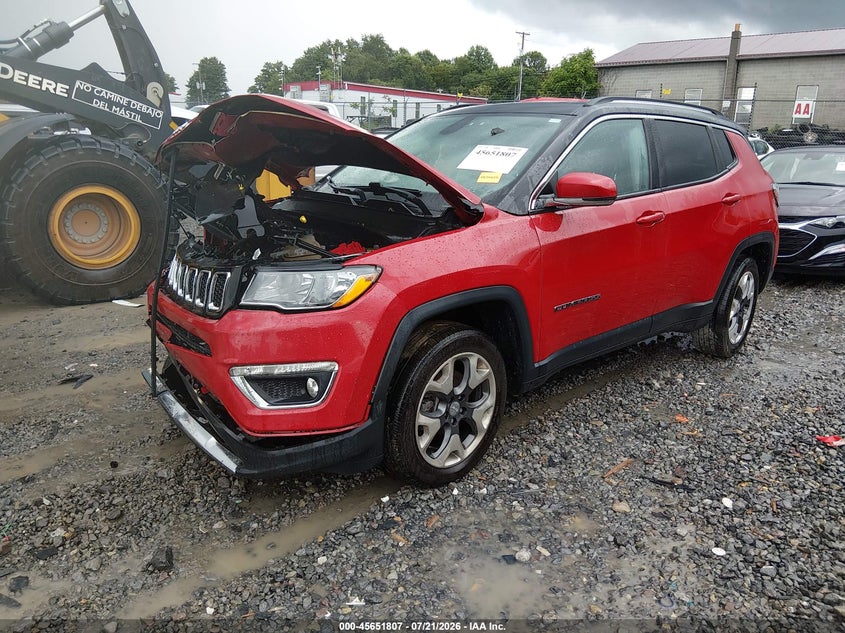 Vin: 3c4njdcb8lt242968, lot: 46150362, jeep compass limited 4x4 20202