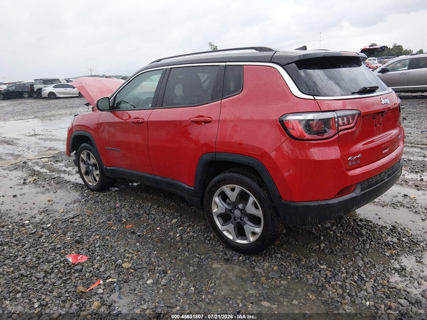Vin: 3c4njdcb8lt242968, lot: 46150362, jeep compass limited 4x4 20203