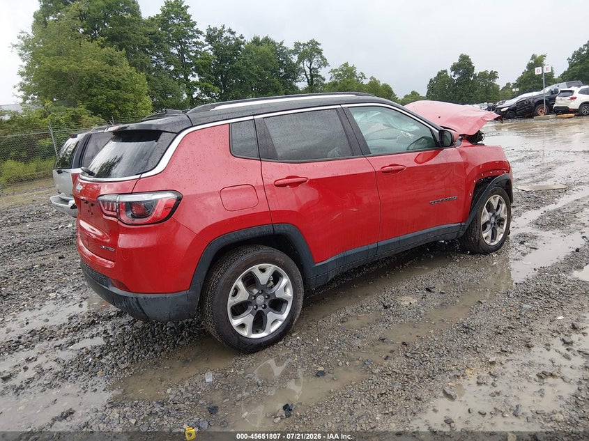 Vin: 3c4njdcb8lt242968, lot: 46150362, jeep compass limited 4x4 20204