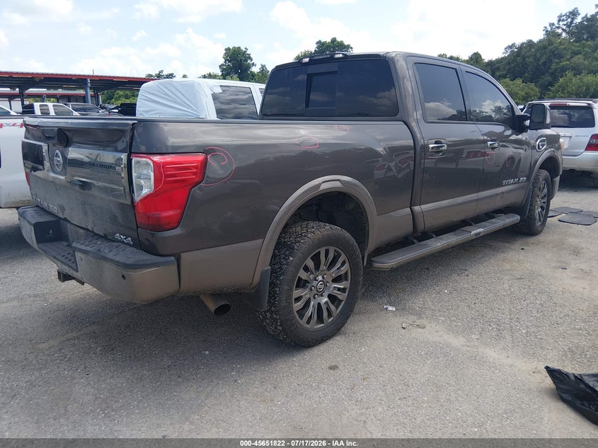 Vin: 1n6ba1f44kn517620, lot: 46150377, nissan titan xd platinum reserve diesel 20194