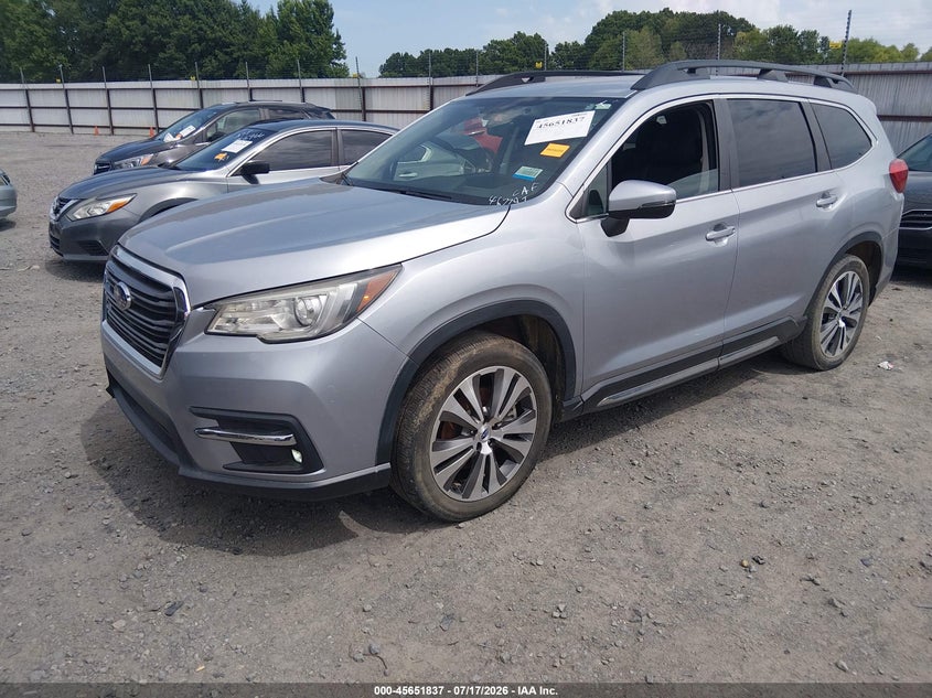 Vin: 4s4wmajd7k3467791, lot: 46150392, subaru ascent limited 20192