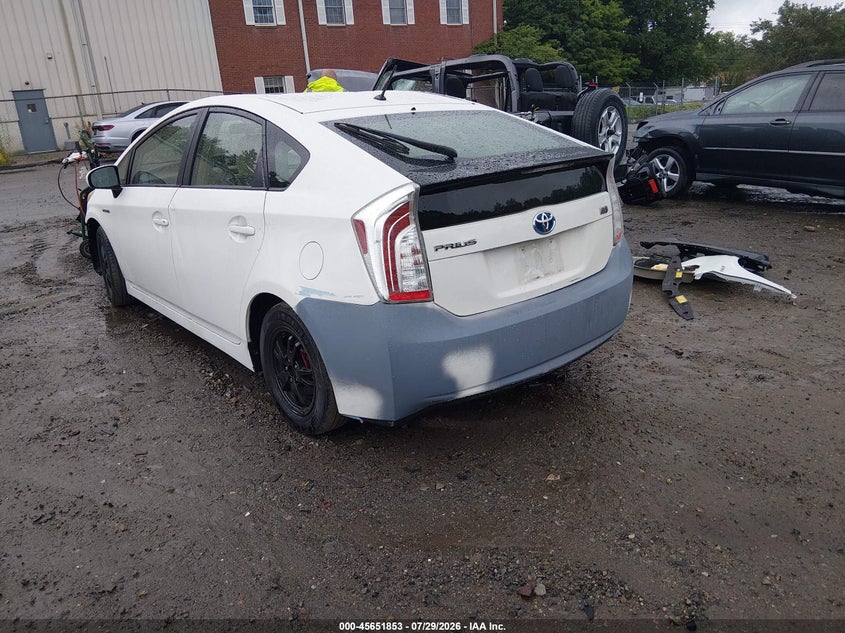 Vin: jtdkn3du1e0378280, lot: 46150408, toyota prius 20143
