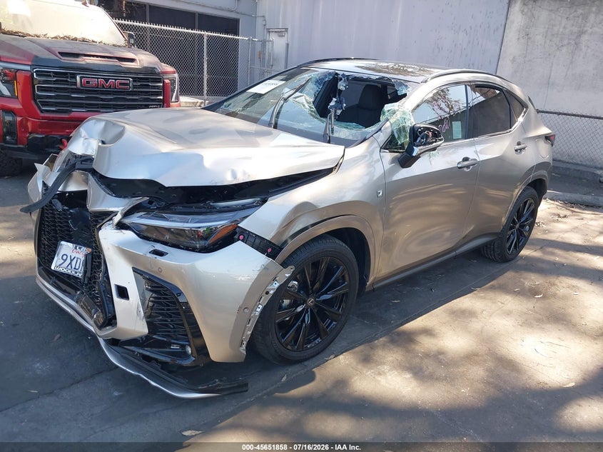 Vin: jtjkkcfz0t2077340, lot: 46150414, lexus nx 450h+ f sport handling 20262