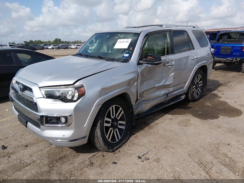 Vin: jtebu5jr1j5510560, lot: 46150503, toyota 4runner limited 20182