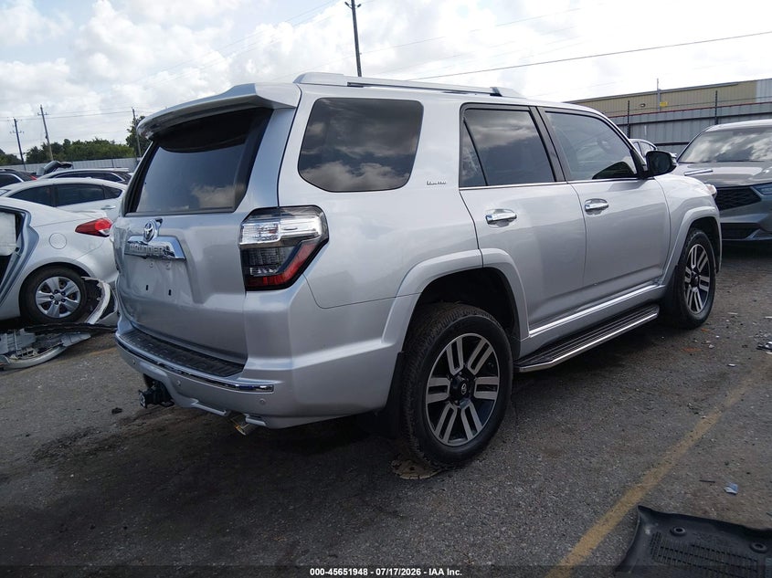 Vin: jtebu5jr1j5510560, lot: 46150503, toyota 4runner limited 20184
