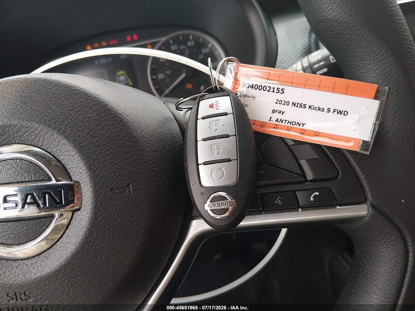2020 Nissan Kicks Sv Xtronic Cvt VIN: 3N1CP5CVXLL506846 Lot: 45651965