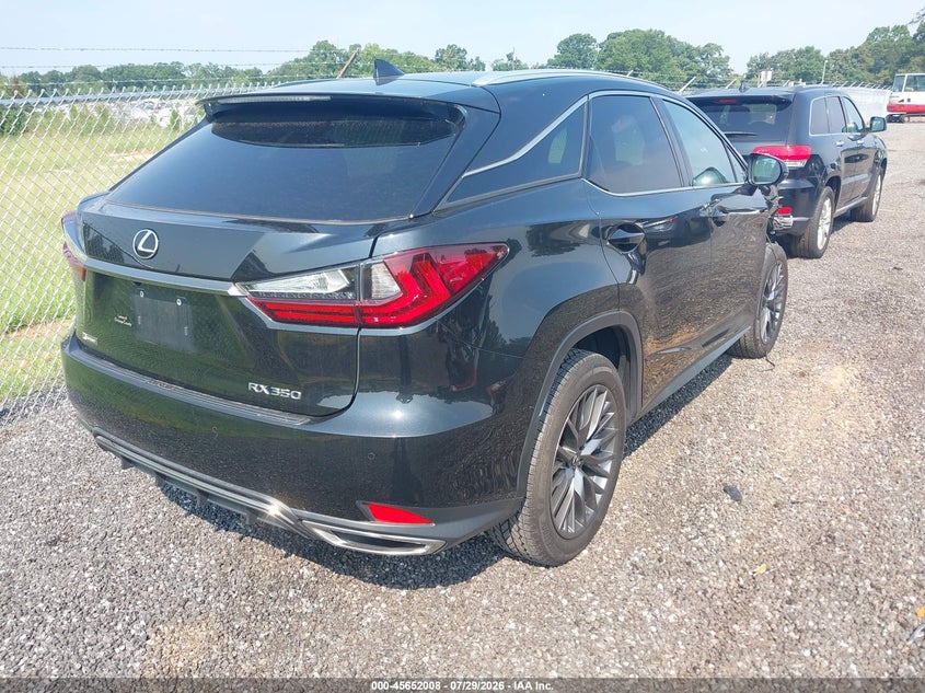 Vin: 2t2szmda5mc294768, lot: 46150563, lexus rx 350 f sport appearance 20214
