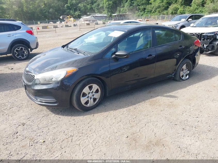 Vin: knafk4a65f5432283, lot: 46150576, kia forte lx 20152