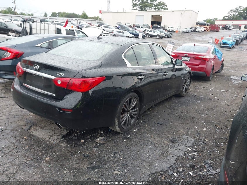 2014 Infiniti Q50 Premium VIN: JN1BV7APXEM683844 Lot: 45652090