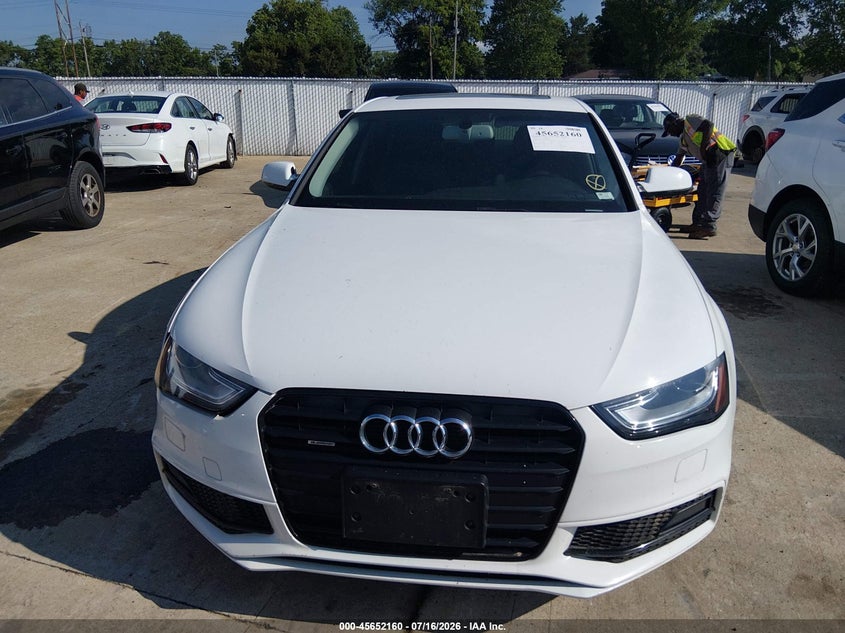 2014 Audi A4 2.0T Premium VIN: WAUFFAFL5EN034491 Lot: 45652160