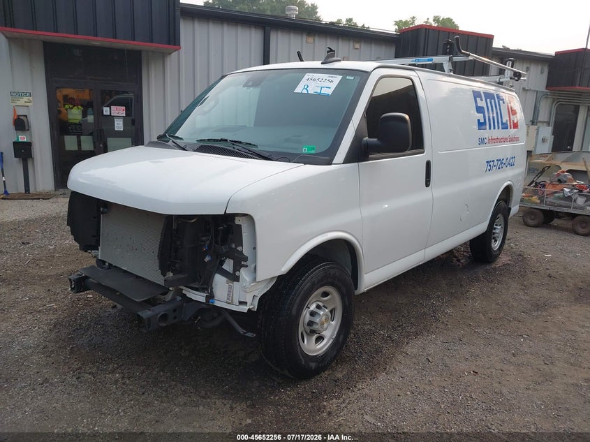 Vin: 1gcwgafp6s1185698, lot: 46150811, chevrolet express cargo rwd 2500 regular wheelbase wt 20252