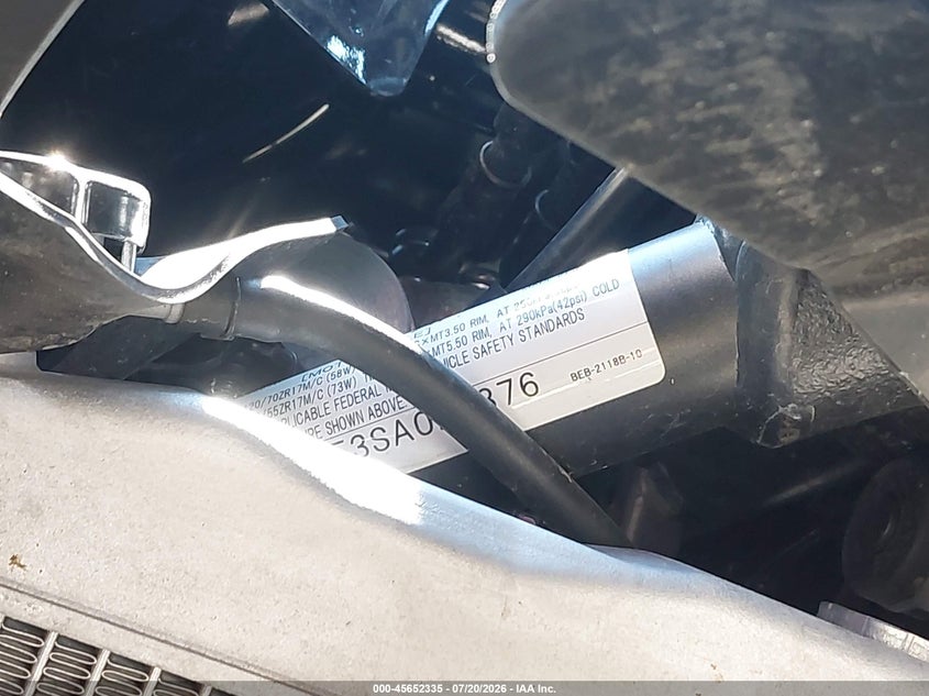 2025 Yamaha Yzfr7 VIN: JYARM38E3SA020376 Lot: 45652335