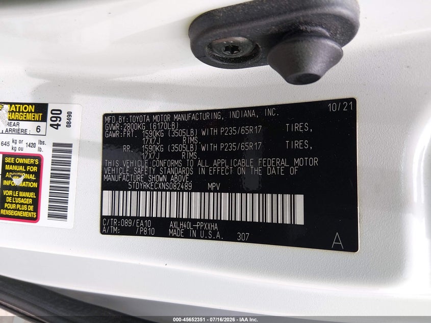TOYOTA SIENNA - zdjęcie 9