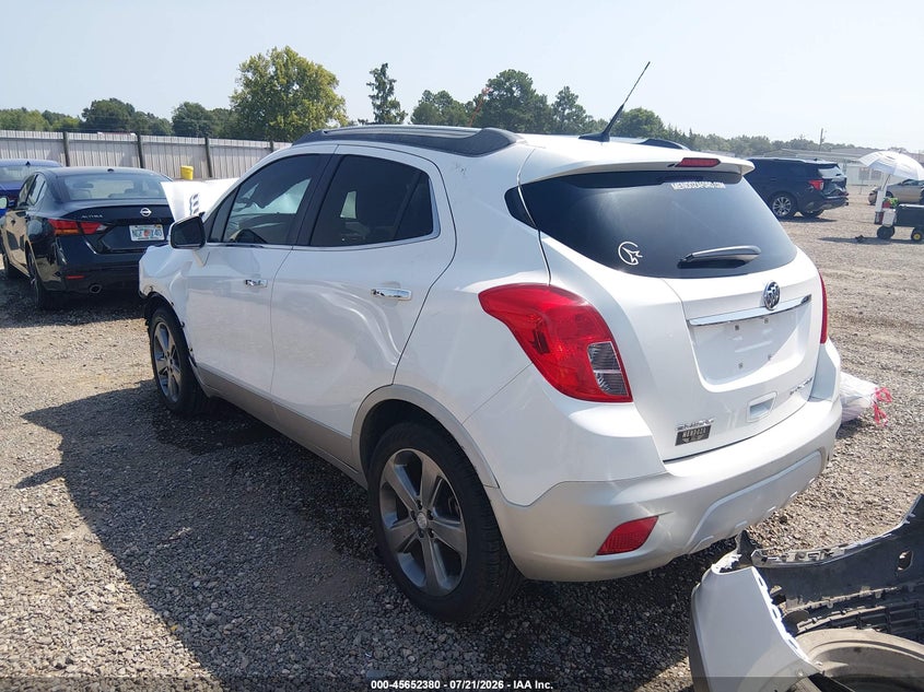 Vin: kl4cjcsb5eb786006, lot: 46150935, buick encore leather 20143