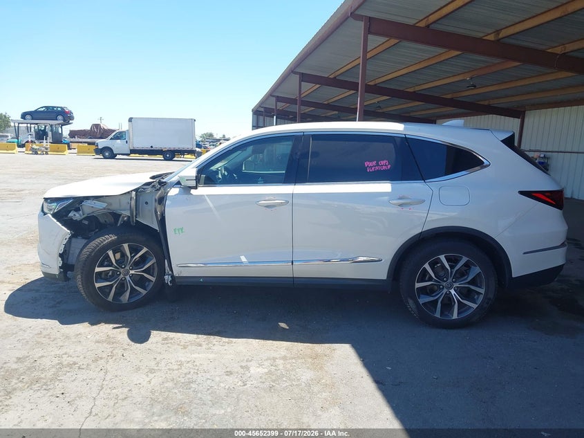 2022 Acura Mdx Technology Package VIN: 5J8YE1H49NL004315 Lot: 45652399