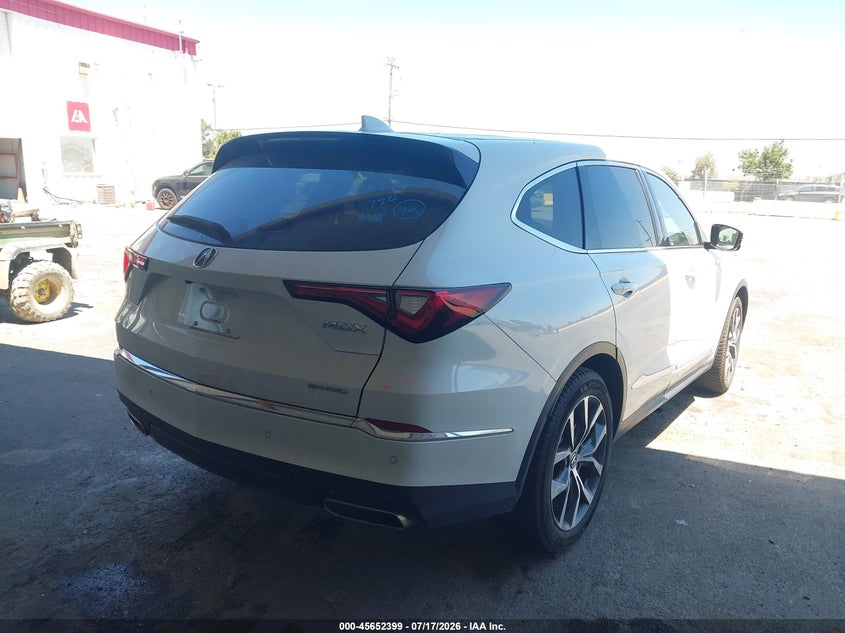2022 Acura Mdx Technology Package VIN: 5J8YE1H49NL004315 Lot: 45652399