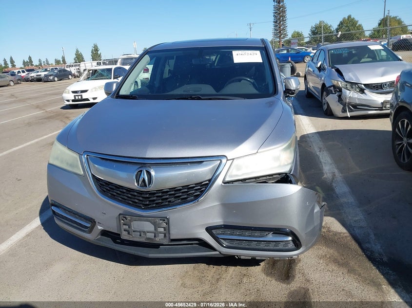2016 Acura Mdx Acurawatch Plus Package VIN: 5FRYD3H21GB014594 Lot: 45652429
