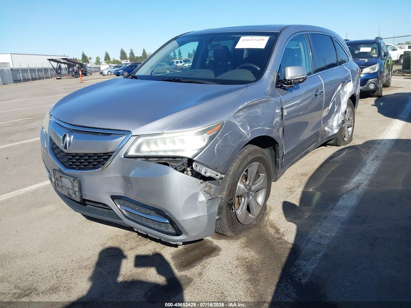 2016 Acura Mdx Acurawatch Plus Package VIN: 5FRYD3H21GB014594 Lot: 45652429