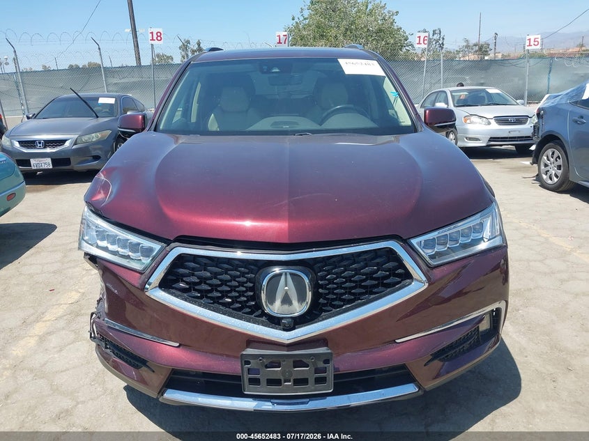 2017 Acura Mdx Advance Package VIN: 5FRYD4H84HB042031 Lot: 45652483