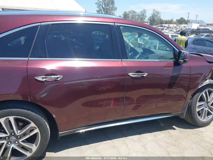 2017 Acura Mdx Advance Package VIN: 5FRYD4H84HB042031 Lot: 45652483