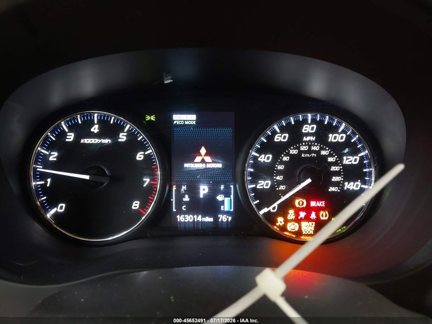 2019 Mitsubishi Outlander Se VIN: JA4AZ3A3XKZ051633 Lot: 45652491
