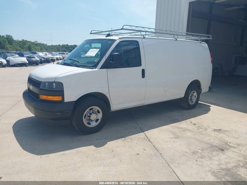 Vin: 1gcwgafp8l1238449, lot: 46151070, chevrolet express cargo rwd 2500 regular wheelbase wt 20202