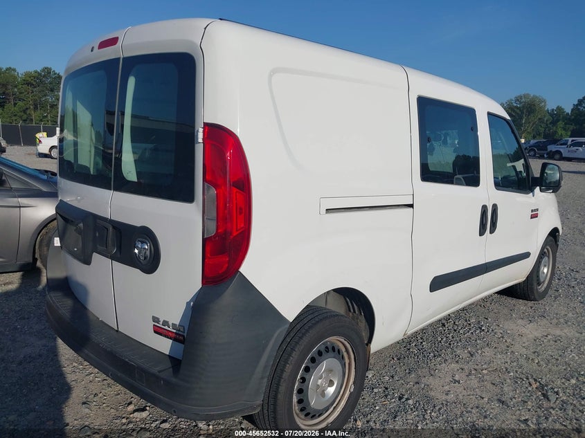 Vin: zfberfab5h6e61305, lot: 46151087, ram promaster city tradesman 20174