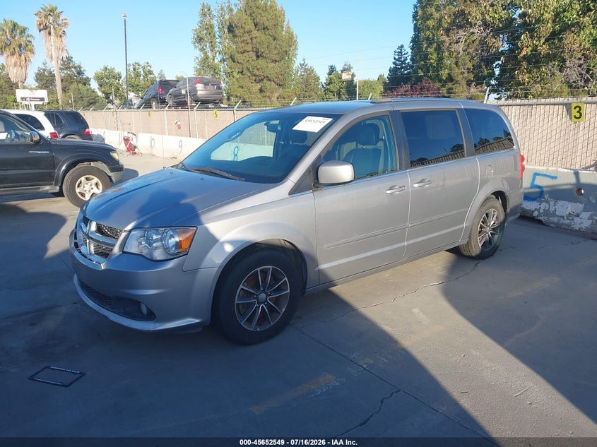 Vin: 2c4rdgcgxhr861507, lot: 46151104, dodge grand caravan sxt 20172