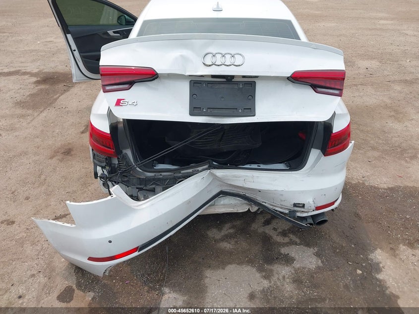 2018 Audi S4 3.0T Premium Plus VIN: WAUC4AF47JA003133 Lot: 45652610