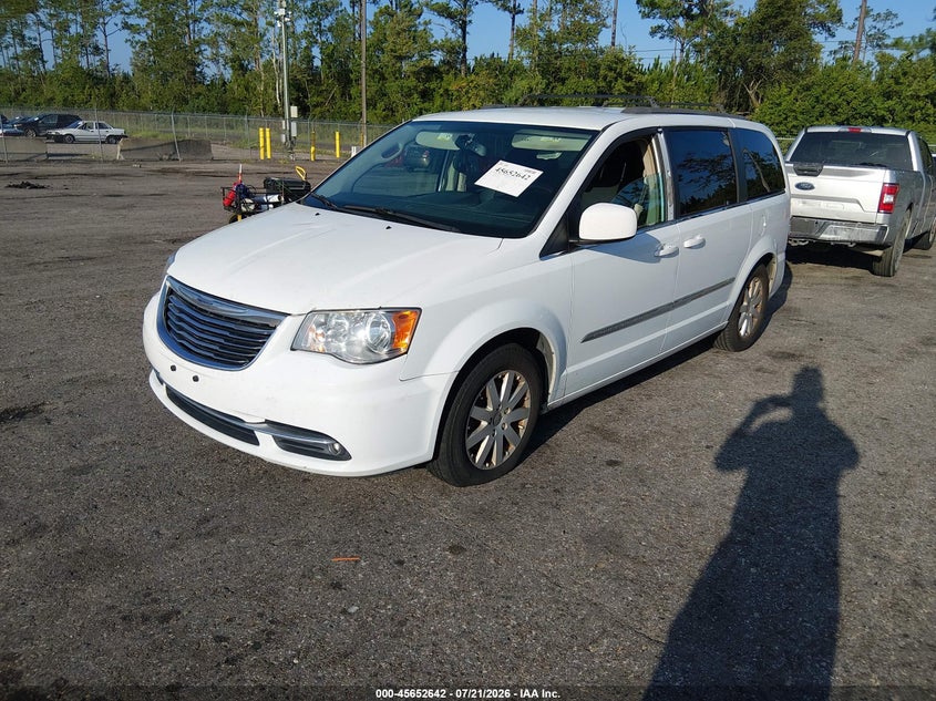 Vin: 2c4rc1bgxgr206408, lot: 46151197, chrysler town & country touring 20162
